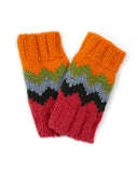 Zig Zag Fingerless Gloves | 4 Colors
