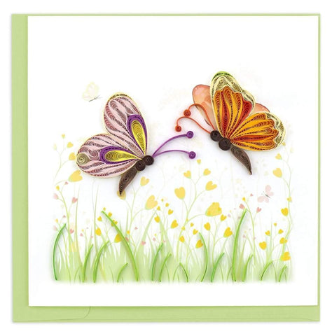 Two Butterflies Quilling Card