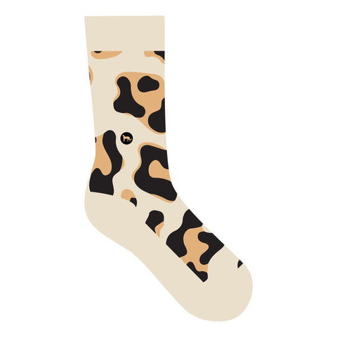 Socks That Protect Cheetahs | Beige with Spots