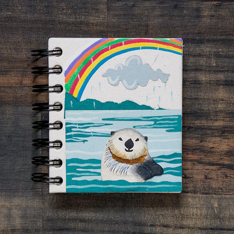 Eco-Friendly Notebook | Small | Sea Otter Natural White