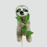 Felted Wool Finger Puppet | Sloth