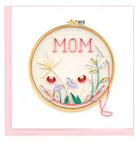 Mother's Day Cross Stitch Quilling Card