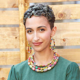 Kantha Oblong Hoops