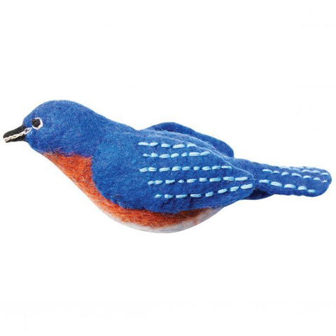 Woolie Bird Ornament | Bluebird