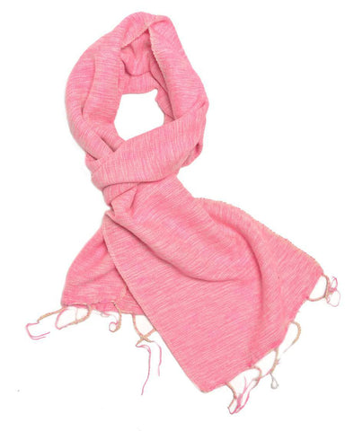 Brushed Woven Scarf | Rose