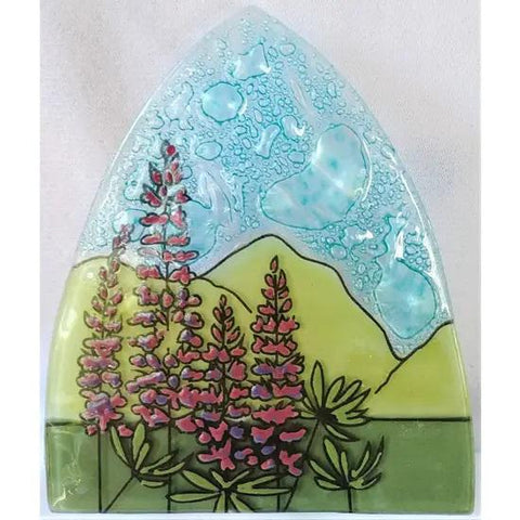 Recycled Glass Night Light | Lupine Flowers
