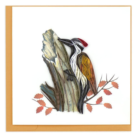 Woodpecker Quilling Card