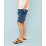 Unisex Patchwork Shorts | Blue | 5 sizes
