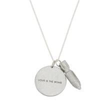 Peacebomb | Jewelgram Necklace Silver | Love is the Bomb