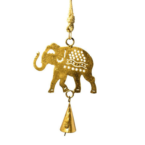 Metal Chime/Ornament | Mini Cutout Elephant