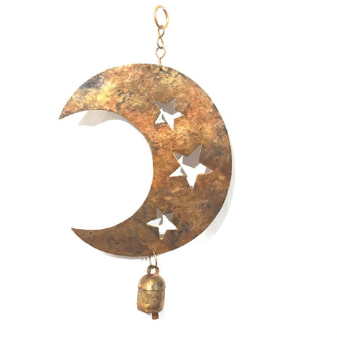 Metal Chime | Star Cut Moon