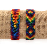 Friendship Bracelet | Wide Silk | Rainbow