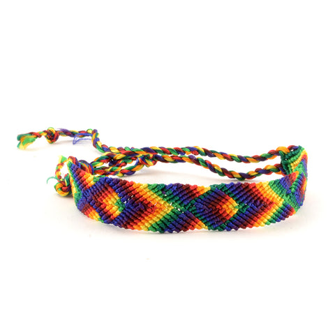 Friendship Bracelet | Wide Silk | Rainbow