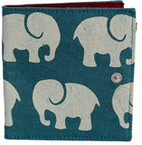Screen Print Square Wallet | Elephant | 5 colors
