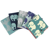 Screen Print Square Wallet | Elephant | 5 colors