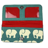 Screen Print Long Wallet | Elephant | 6 colors