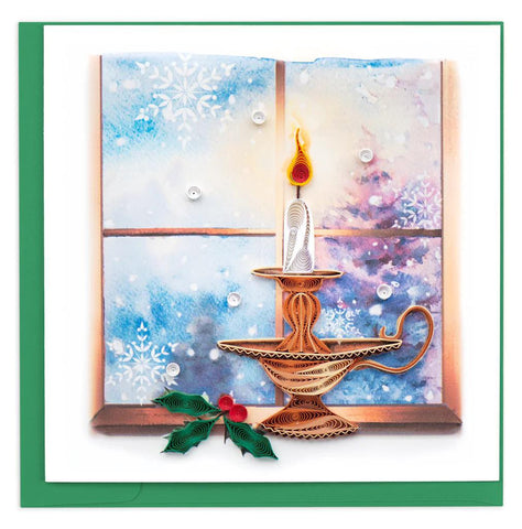 Christmas Candle (new) Quilling Card