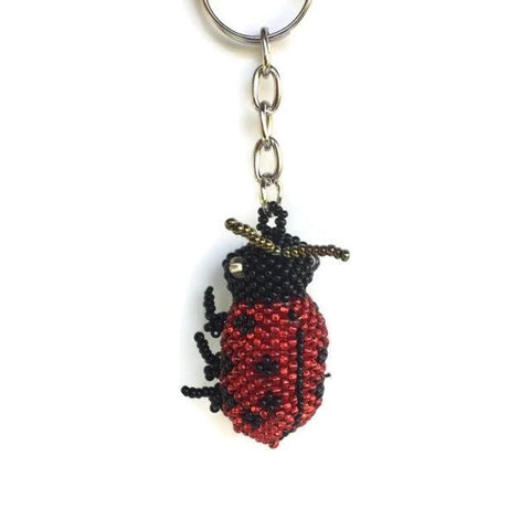 Beaded Keychain | Ladybug