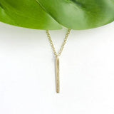 Dangling Bar Necklace | Gold