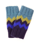 Zig Zag Fingerless Gloves | 4 Colors