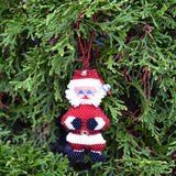 Beaded Ornament | Santa | 2 Sizes
