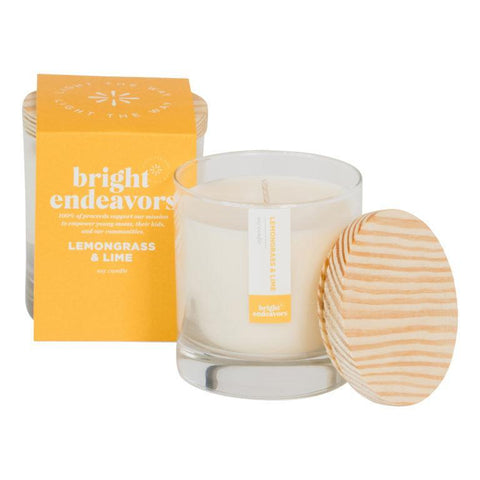 Bright Endeavors Glass Candle | Lemongrass & Lime