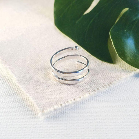 Double Wrap Ring | Silver