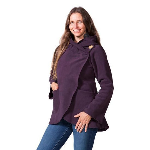 Fleecia Wrap Jacket | Plum | 5 Sizes