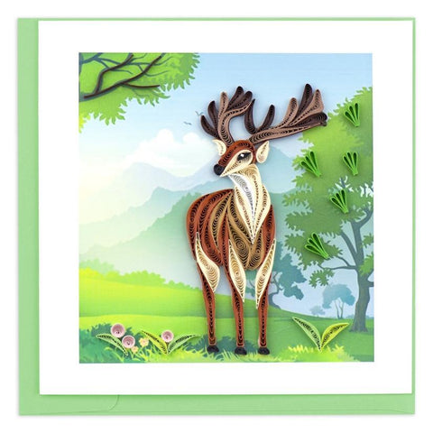 Stag Quilling Card