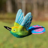 Woolie Bird Ornament | Mango Hummingbird