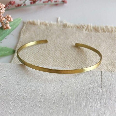 Simple Band Cuff | Gold