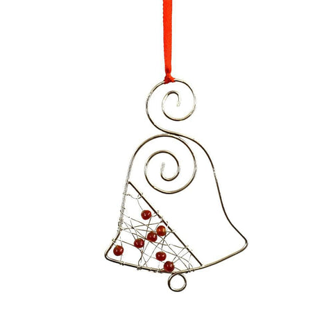 Mira Beaded Ornament | Christmas Bell
