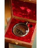 True North Compass with Wooden Box