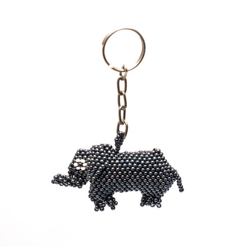 Beaded Keychain | Elephant