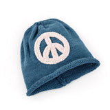 Peace Baby Hat | Blue | 3 Sizes