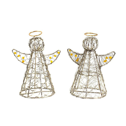 Wrapped Wire Gold Halo Angel