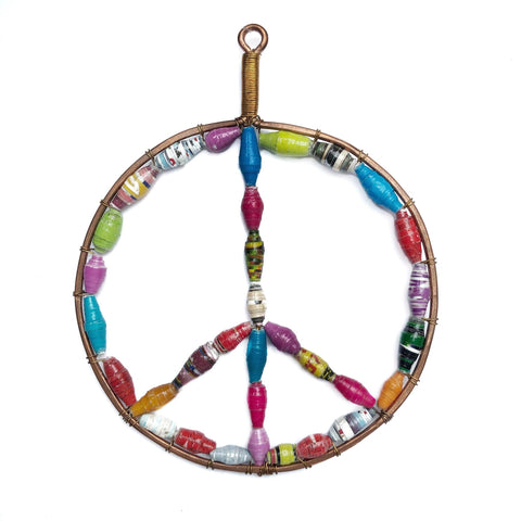 Paper Bead Ornament | Peace Sign