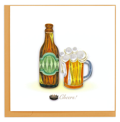 Birthday Beer Quilling Card