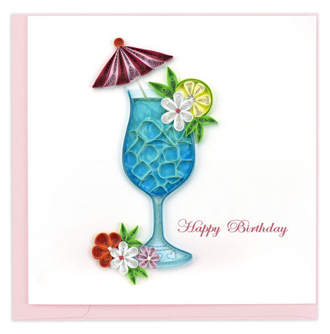 Birthday Drink Quilling Card