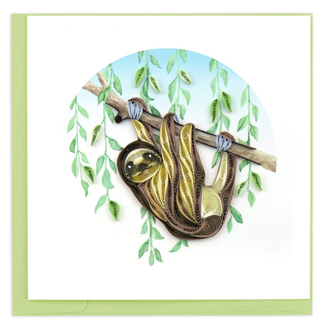 Sloth Quilling Card