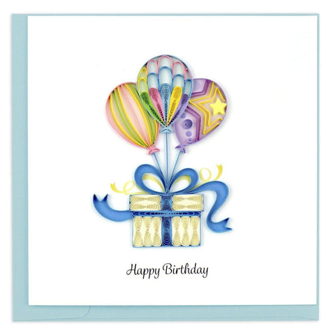 Balloon Surprise Quilling Card