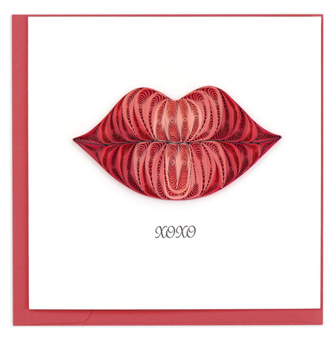 XOXO Kiss Quilling Card