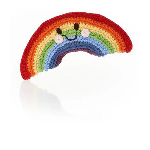 Knit Rattle | Friendly Rainbow