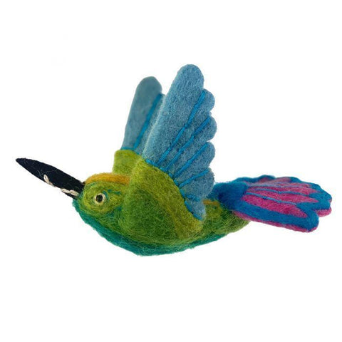 Woolie Bird Ornament | Mango Hummingbird
