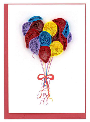 Quilling Card Gift Enclosure | Balloons