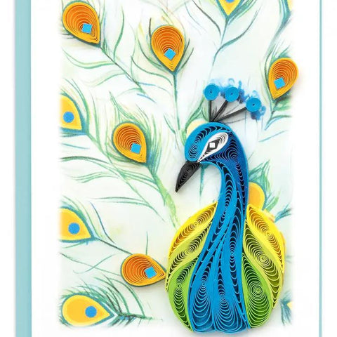 Quilling Card Gift Enclosure | Peacock
