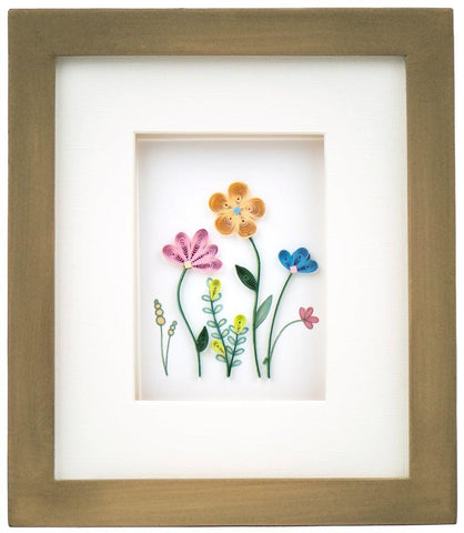 Mini Shadow Box Frame for Quilling Card Gift Enclosure | Brushed Gold