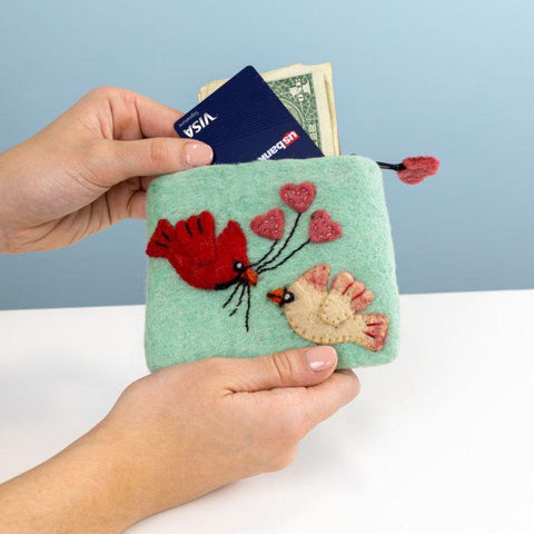 Woolie Coin Purse | Love Cardinals