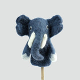 Felted Wool Finger Puppet | Elephant