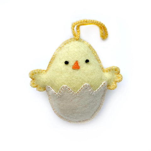 Baby Chick in Easter Egg Ornament | Assorted